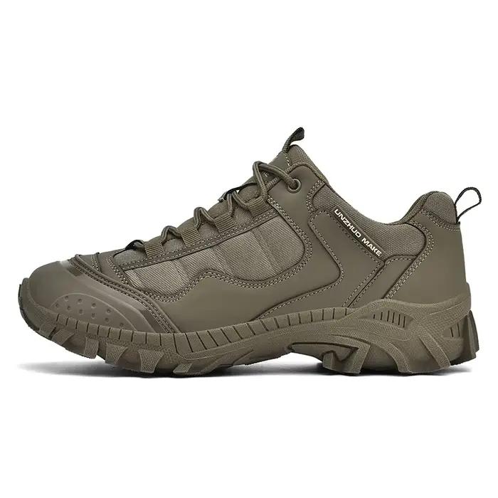 Hommes bottes tactiques anti-dérapant travail à lacets unisexe armée chaussures en plein air randonn