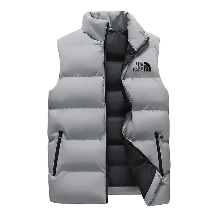 Veste sans manches pour hommes, imperméable, fermeture éclair, col montant, gilet décontracté, Parka