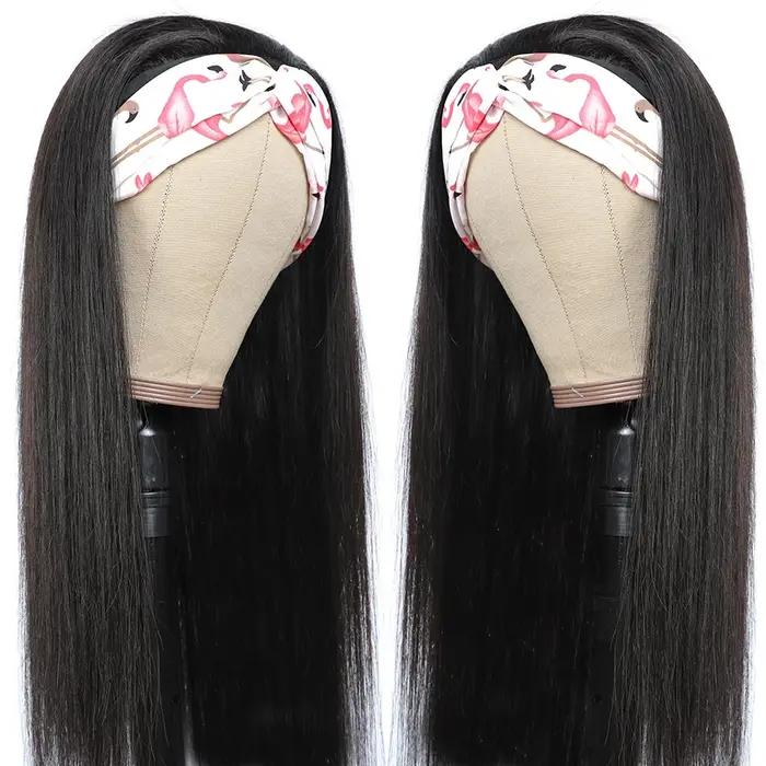MYLOCKcloser-Perruque Brésilienne Naturelle Remy, Cheveux Lisses, Sans Colle, Faite à la Machine, Li