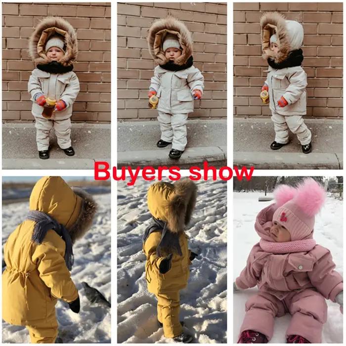 Doudoune et combinaison d'hiver pour enfants, veste épaisse pour bébé, manteau chaud pour filles, co