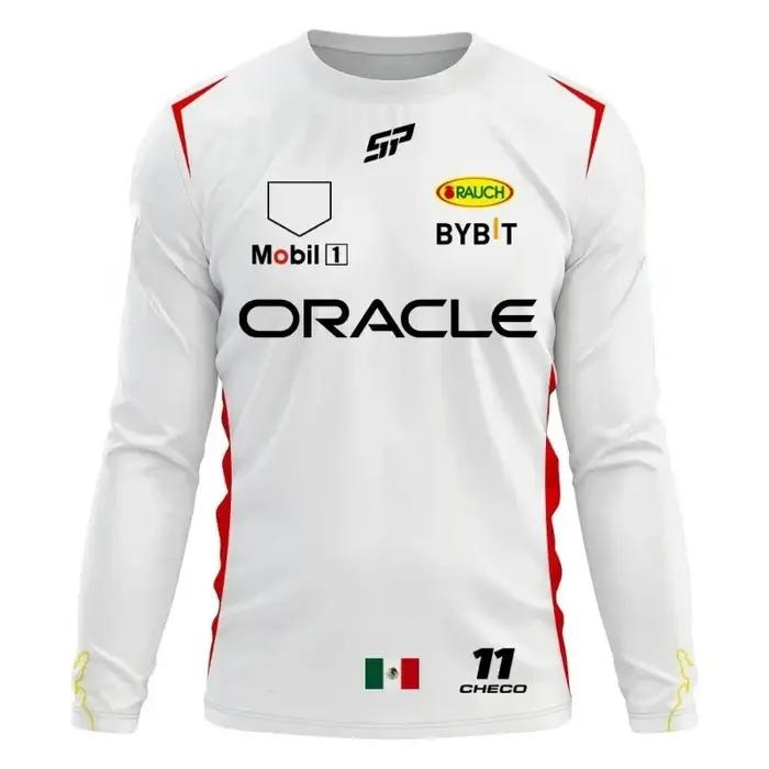 T-shirt à manches longues de l'équipe F1, édition printemps et automne, T-shirt Extra Large pour hom