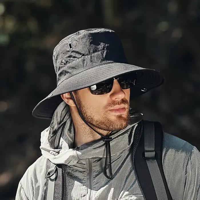 Nouveau chapeau de pêcheur à la mode et polyvalent, protection solaire, chapeau d'alpinisme réglable