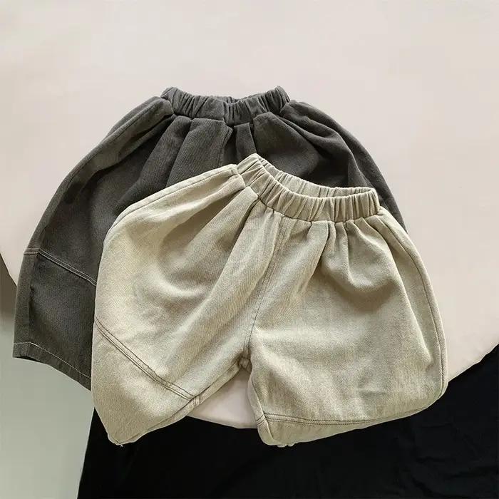 Pantalon sarouel jambes larges enfants printemps 2024 - Vêtement décontracté bébé garçon fille mode nouveau