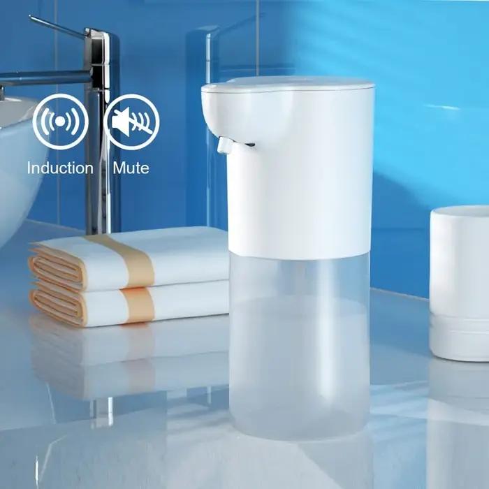 Distributeur de savon automatique sans contact 350ML Distributeur de mousse de savon USB Rechargeabl