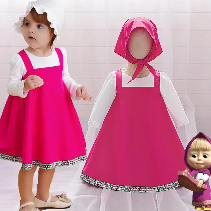 Lolita Plaid ours mignons bébé filles robe enfant en bas âge 1er fête d'anniversaire robe de princes