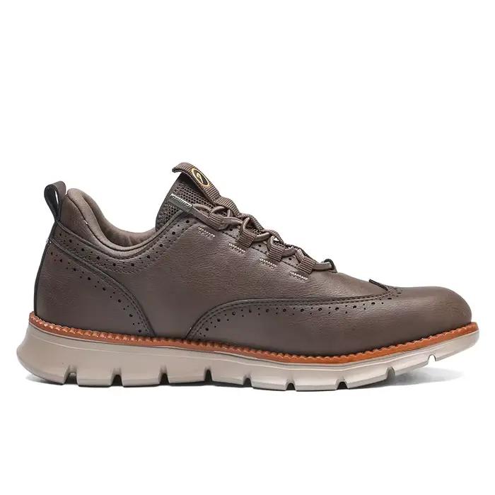 Grande taille 48 49 50 richelieu avec pointe d'aile Style britannique hommes Oxford chaussures en cu