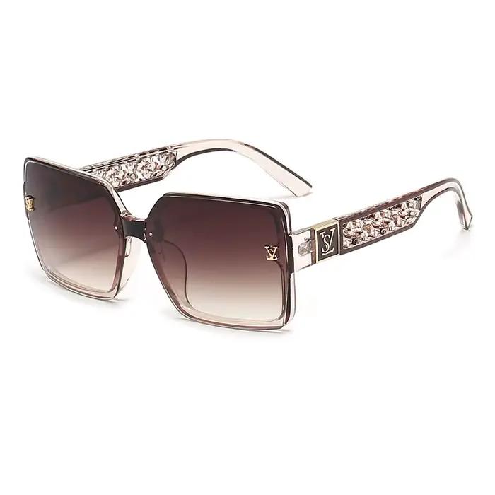 Nouvelle boîte de mode de luxe lunettes de soleil dames lunettes de soleil pare-soleil haute sens