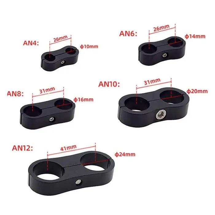 10 pièces universel en aluminium AN4 AN6 AN8 AN10 AN12 voiture billette huile carburant eau tuyau Tu