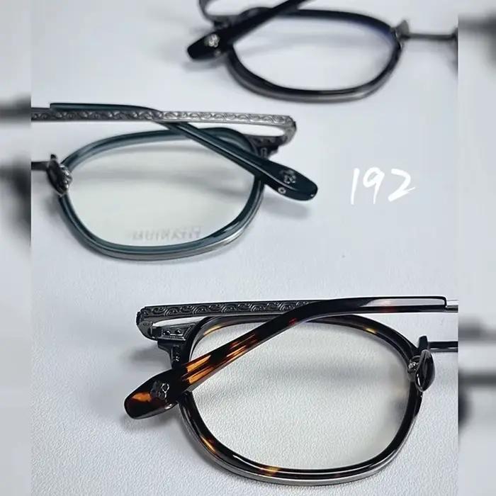 Lunettes rétro en titane pur pour hommes, nouvelle Reproduction de Style japonais, galvanoplastie IP