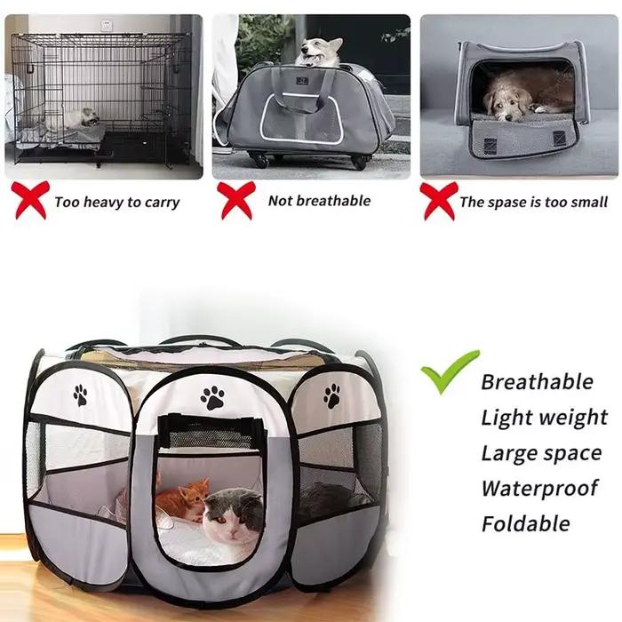 Tente pliante Portable légère pour animaux de compagnie, salle de naissance, maison pour chien, chen