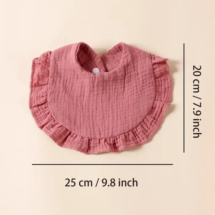 Bavoirs volants coton nouveau-né lot 8 pièces - Serviette salive bébé - Offre spéciale