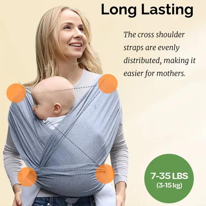 PANGDUBE Porte-bébé ergonomique en coton doux pour les nouveau-nés à 36 mois Porte-bébé avant confor