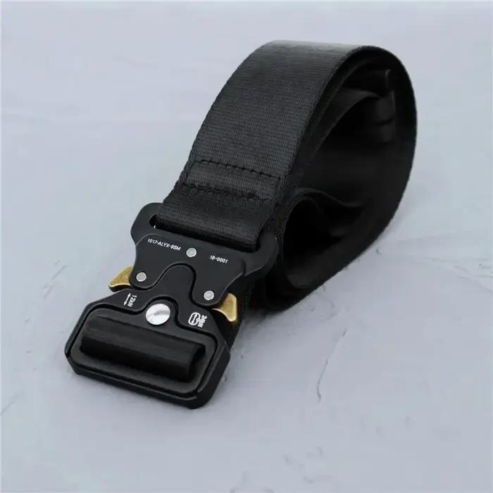 Nouvelle ceinture ALYX Paris 2025 pour homme et femme, boucle avec logo gravé au laser, ceintures 10