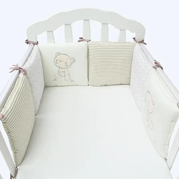 Protecteur de lit de bébé, coussinets pare-chocs de berceau, 6 pièces/ensemble, pare-chocs de lit de