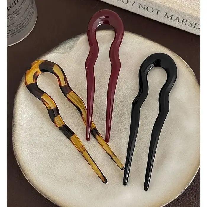 Pince à cheveux en acétate vintage pour femmes et filles, pince à cheveux papillon doux, barrettes e