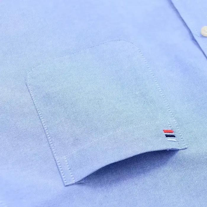 Chemise à manches longues pour hommes, 100% coton, à carreaux, Oxford, décontractée, couleur unie, i