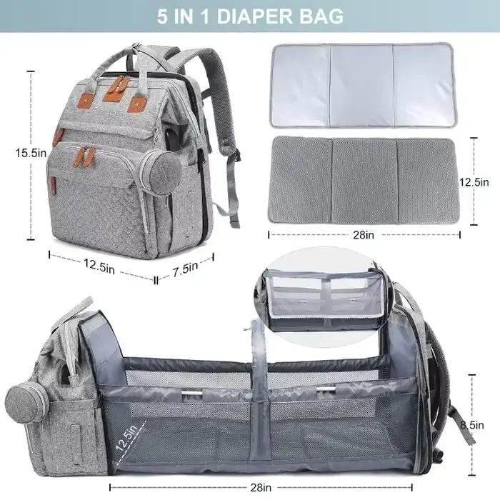 Sacs Proxy pour Couches pour Bébé, Station Portable, Lit de Voyage, Couffin Pliable, Ombre CPull, Co