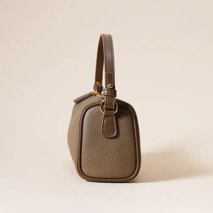 Sac à main en cuir véritable pour femmes, sac à bandoulière simple et élégant, première couche en pe