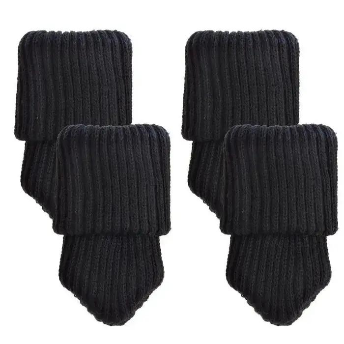 Chaussettes pour pieds de chaise, 4 pièces, gants en tissu, Protection du sol, chaussettes en laine
