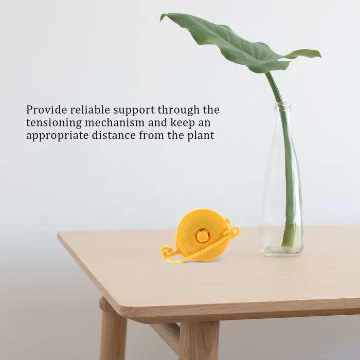 Cintre pour plantes Yoyo avec bouchon, support de plantes d'intérieur réglable, lot de 10