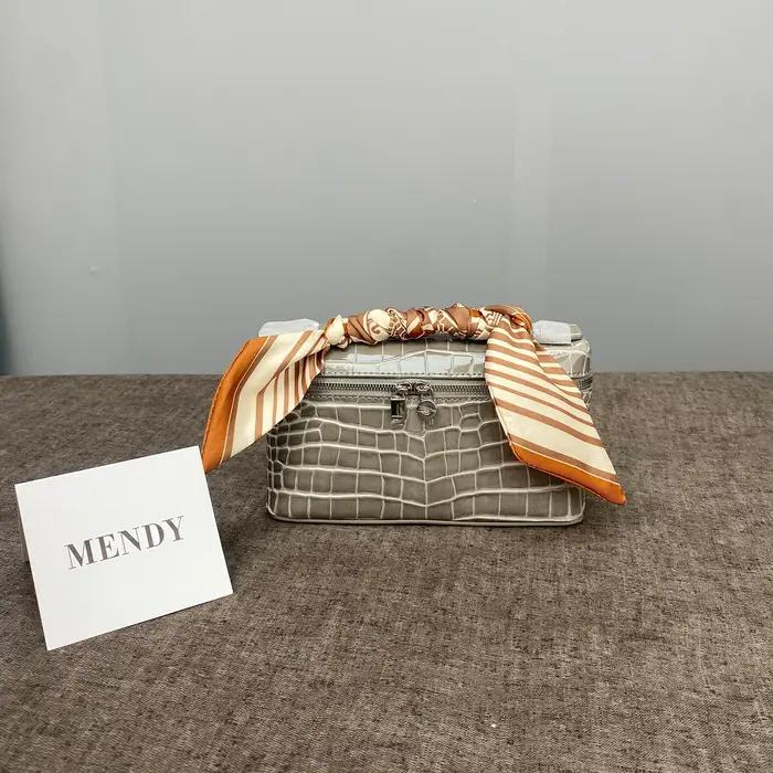 Sac à main en cuir pour femmes, sac à bandoulière de petite taille 19CM, pochette à motif Crocodile,