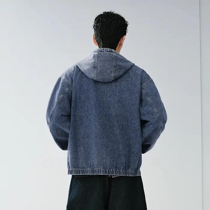 Veste américaine Semir pour homme, collection Printemps 2026, en jean à capuche, style urbain vintag