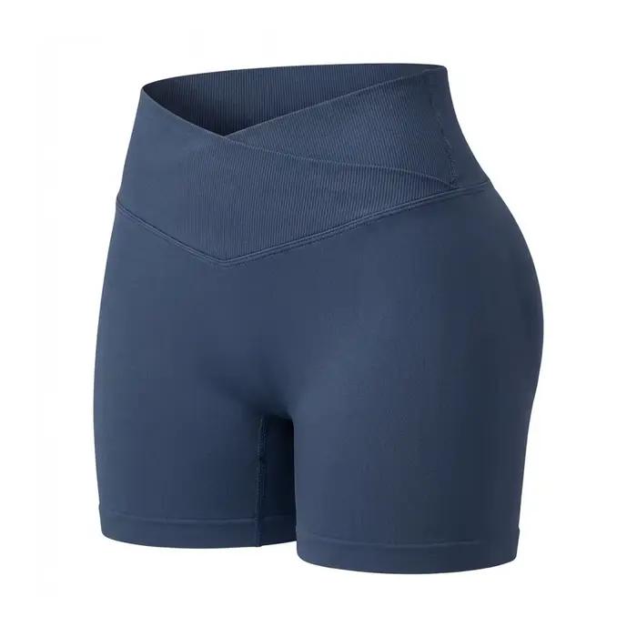 Short de sport WAREBALL pour femme, sans couture, avec taille croisée, pour fitness, entraînement, c