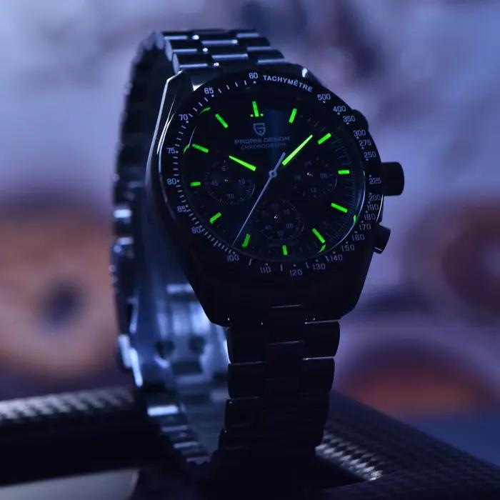 PAGANI DESIGN 2026 nouvelle lune montres pour hommes montre à Quartz de luxe pour hommes VK63 chrono