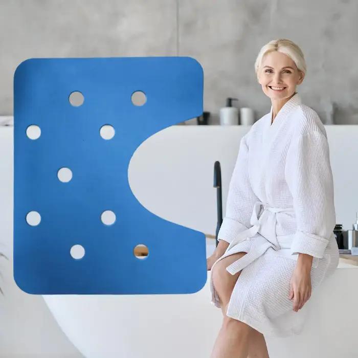 Coussin de siège de douche, tapis de chaise de bain, antidérapant, imperméable, pour personnes âgées