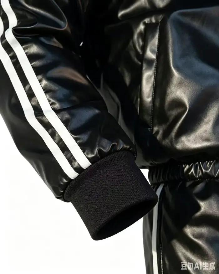 Costume à capuche en cuir PU pour hommes