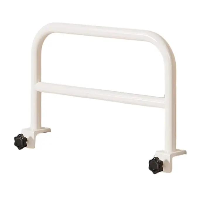 Barrière de lit anti-chute en métal robuste pour usage domestique fixée au lit sécurité enfant design blanc occasions spéciales jouets sécurités développement psycho-moteur