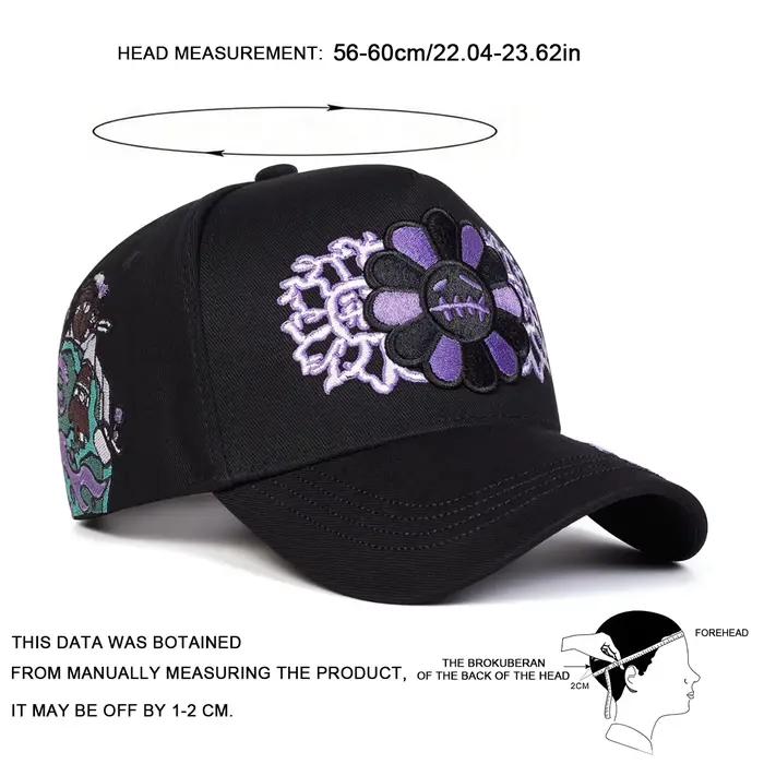 Casquettes de baseball unisexes brodées tournesol, ajustables, décontractées, pour le printemps et l