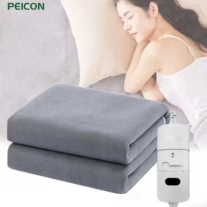 Couverture chauffante électrique avec thermostat automatique, matelas de lit, chauffe-corps double, tapis métropolitain, coussin en polymères, prise UE, 220V