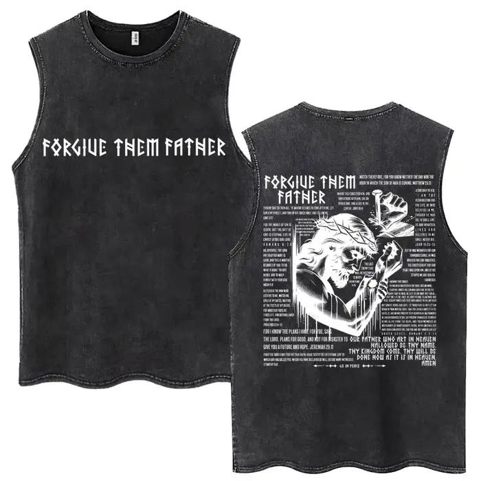 Lavé jésus est roi chrétien Harajuku Vintage débardeurs hommes femmes gothique sans manches T-shirt