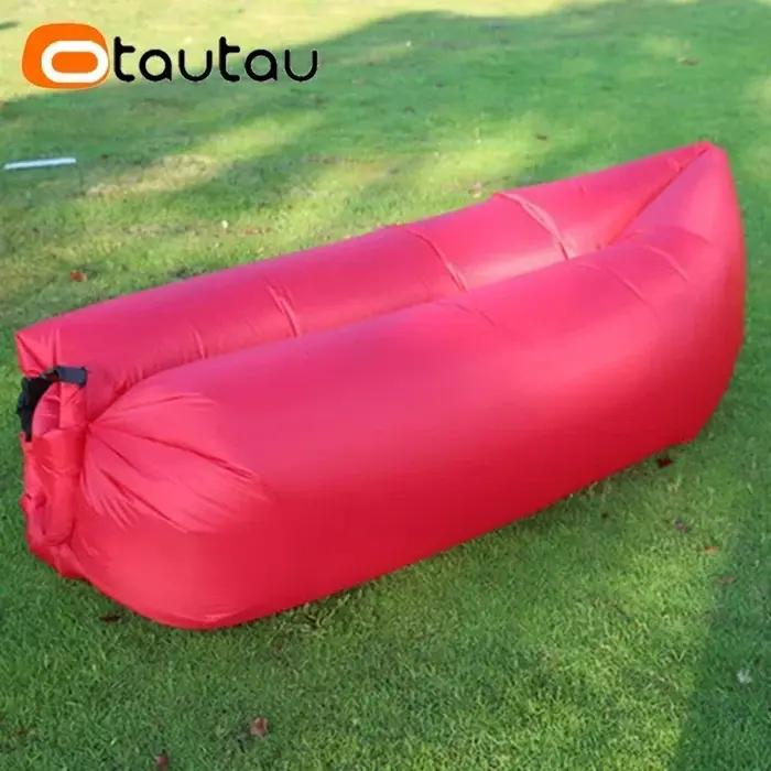 OTAUTAU Ultra léger oreiller Style paresseux canapé gonflable Portable pliable sac de couchage lit S