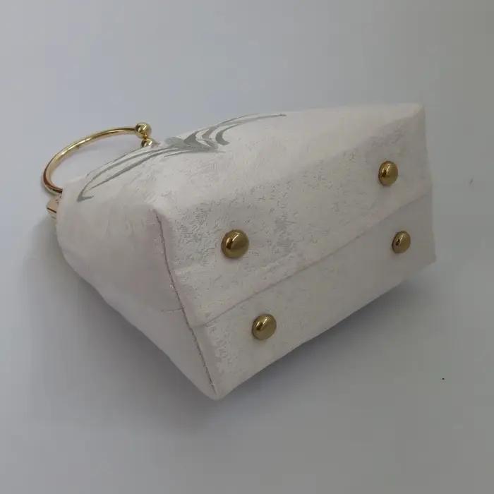 Sacs à main vintage faits à la main pour femmes, sacs brodés de fleurs, serrure de coquille, sac à b
