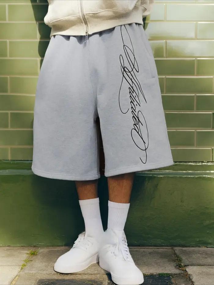 Shorts décontractés amples imprimés style rétro hip-hop pour homme et femme – Confortables et haut d