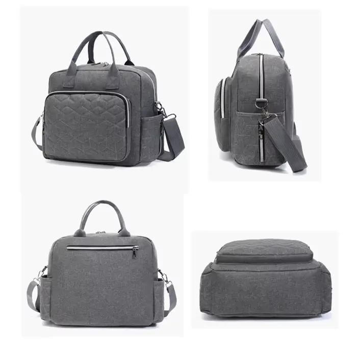 Sac à langer imperméable bébé - Sac de voyage maternité bandoulière pour poussette et sorties