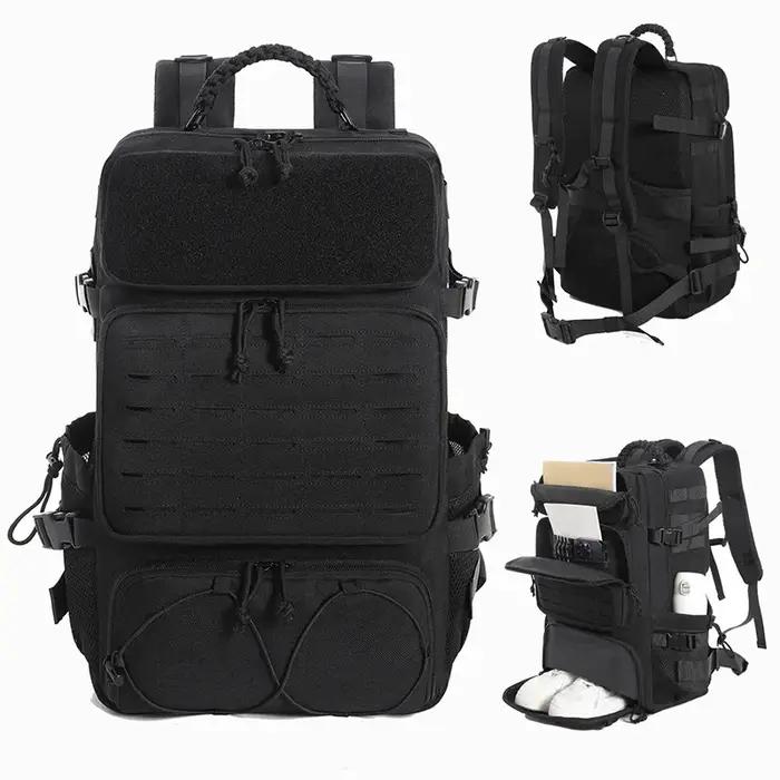 Grand sac à dos à bagages avec système modulaire, plusieurs compartiments et espace pour chaussures