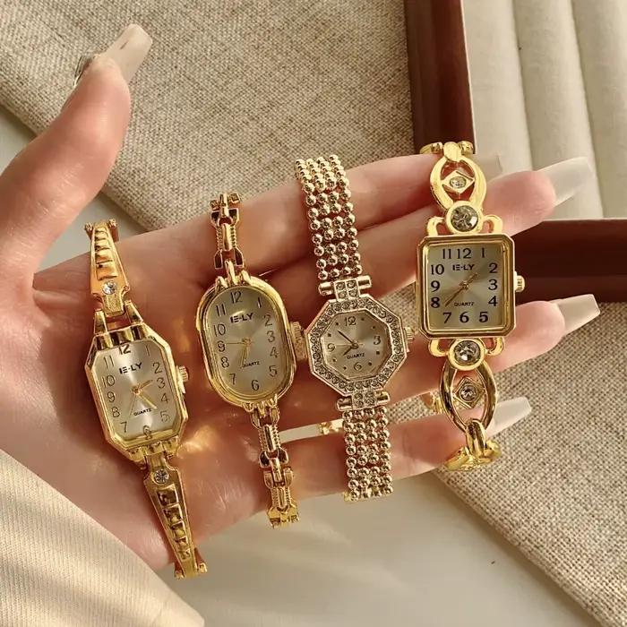 Femmes montres Top marque de luxe montres dames mode or Bracelet montre femme élégante horloge femme