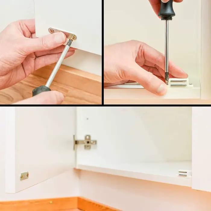 Loquet magnétique puissant pour portes d'armoire et meubles de cuisine finition blanche élégante à offrir pour la maison occasions spéciales