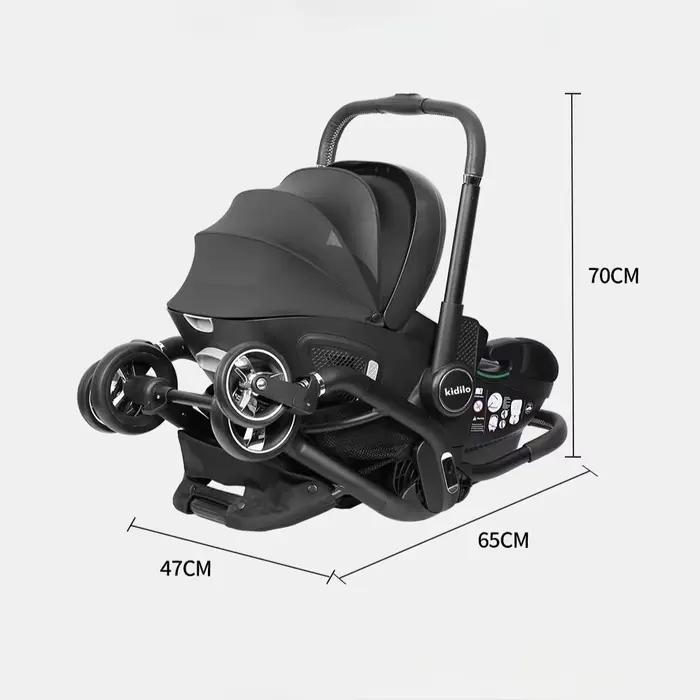 Nouveau bébé poussette 3in1 nouveau-né Portable enfant siège de voiture de luxe bébé poussette multi