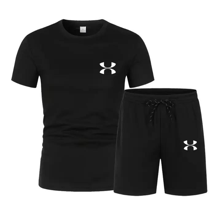 Nouvel ensemble sportif tendance pour homme été 2026 – T-shirt à manches courtes et short décontract