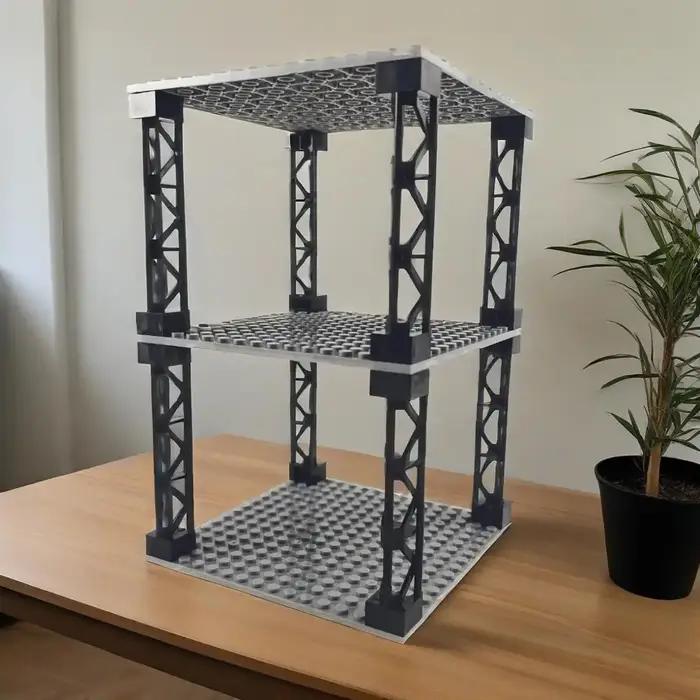 Blocs de construction multifonctionnels, Support de rangement de bureau multicouche empilable, bunke