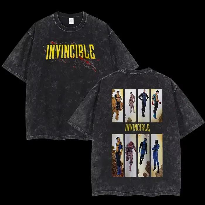 T-shirt Anime Invincible tendance, unisexe, grande taille, pour les couples, vêtements originaux, à