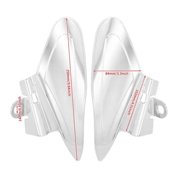 Boucliers de chaleur réfléchissants chromés pour moto, déflecteur d'air pour chef indien, classique,