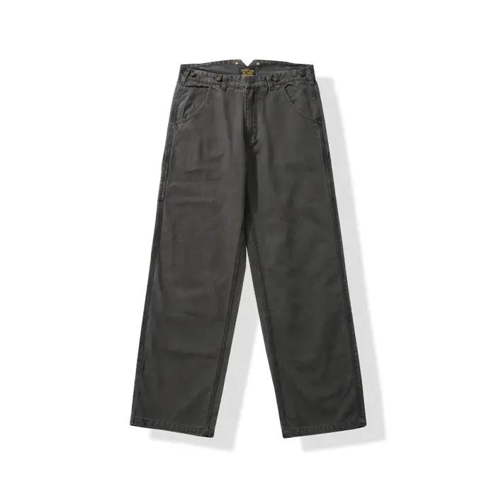 Pantalon de travail en toile haute densité YKK avec fermeture éclair, Legging large, pantalon Ami Ka