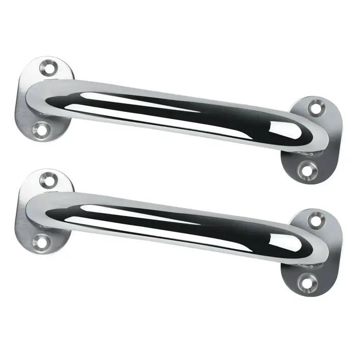 Accessoires de bateau Marine 2 pièces en acier inoxydable 9 '', poignée de maintien polie pour porte