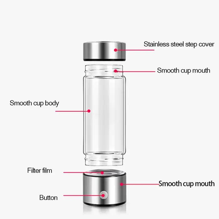 Ioniseur d'eau Portable Rechargeable, générateur d'eau alcaline, bouteille d'eau Super antioxydant,