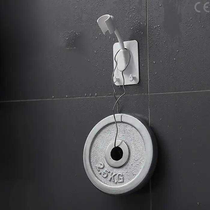 Support de douche sans poinçonnage avec tête réglable et auvent en forme de Lotus pour enfants, installation facile et mur fixe, cadeau domestique ludique et relaxant pour la salle de bain